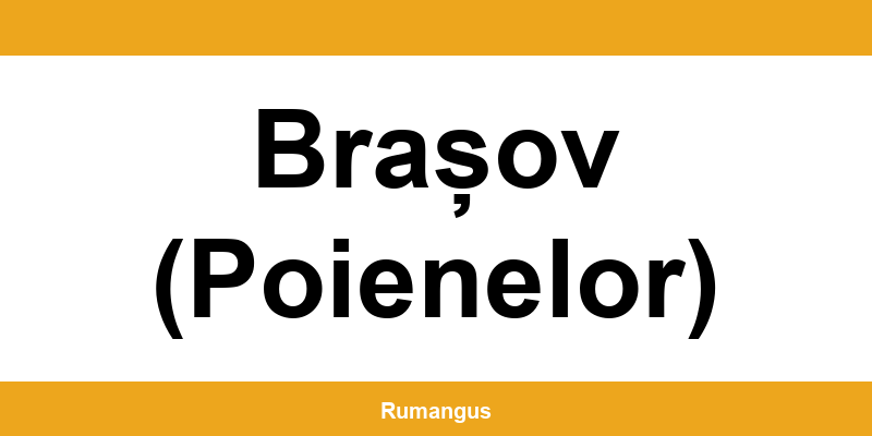 Informații de contact urgente Cargus din Brașov (Poienelor)