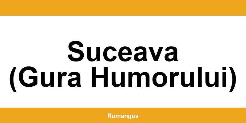 Informații de contact urgente Cargus din Suceava (Gura Humorului)